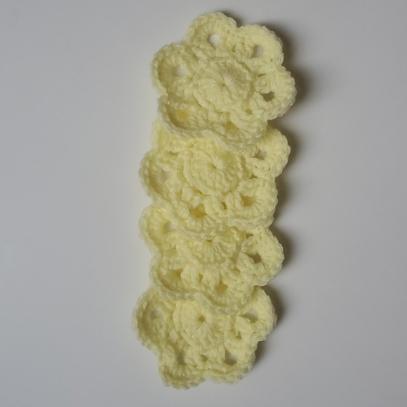 Handmade Flower Drink Hot/Cold Coasters-Set of 4 - Picture 2 of 5